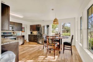 The kitchen of a Fredericksburg, TX, rental to cook BBQ in.